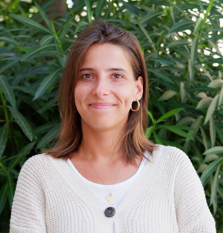 Giorgia Dal Fabbro in front of greenery